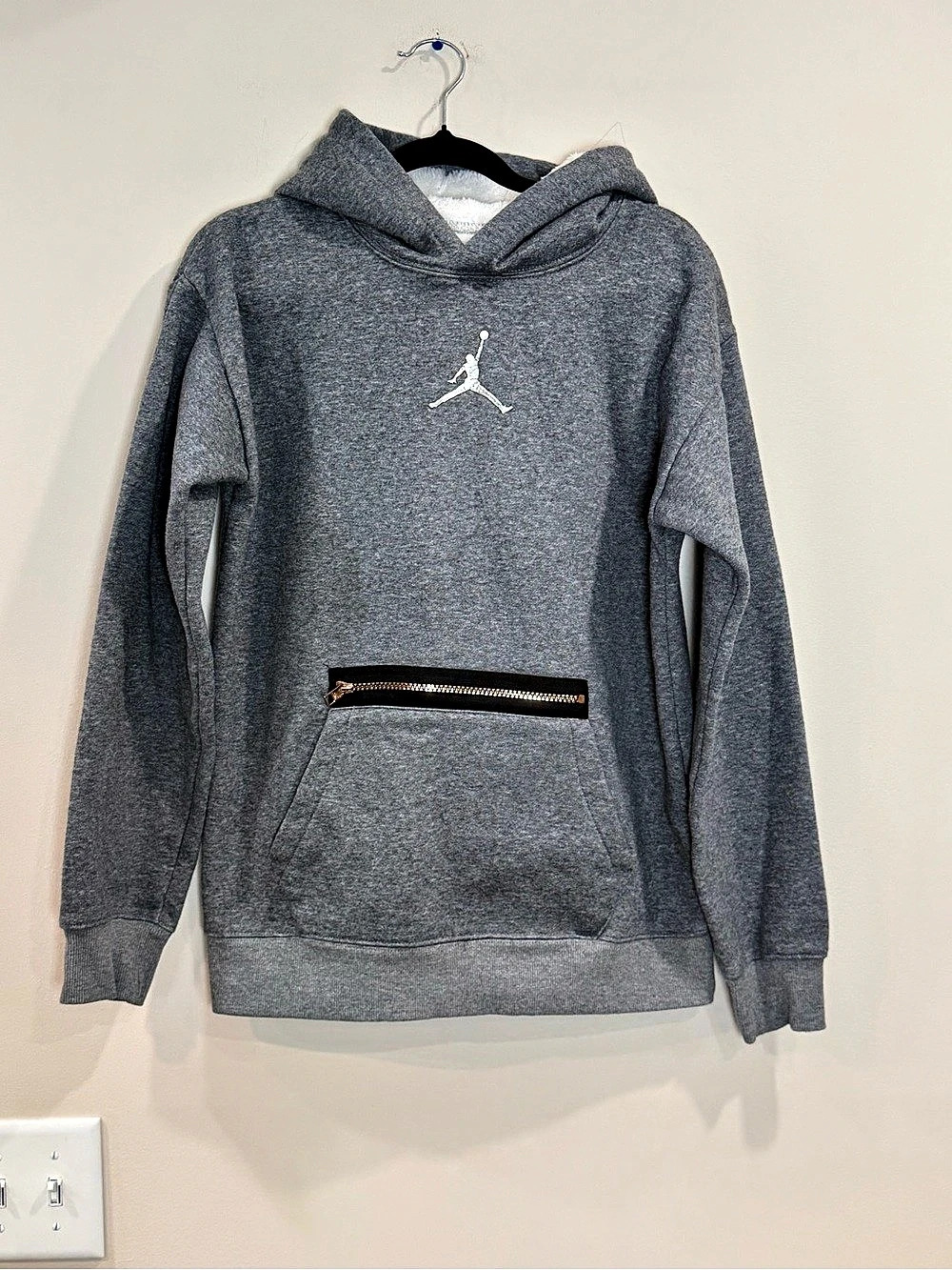 🔥Jordan Est. 1985 Sherpa Lined Hoodie Gray XL EUc🔥
